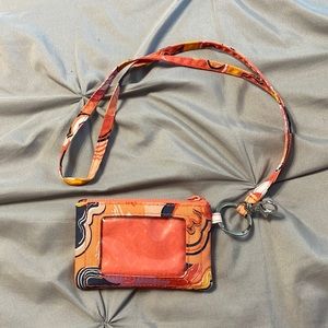 Vera Bradley Zip Id Case and Lanyard Combo